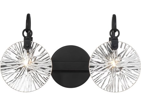 Savoy House Addison 2-Light Matte Black Vanity Light