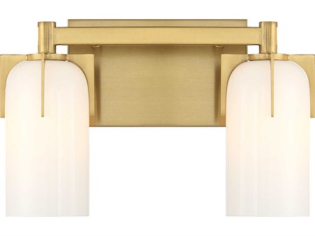 Savoy House Caldwell 2-Light Warm Brass Vanity Light