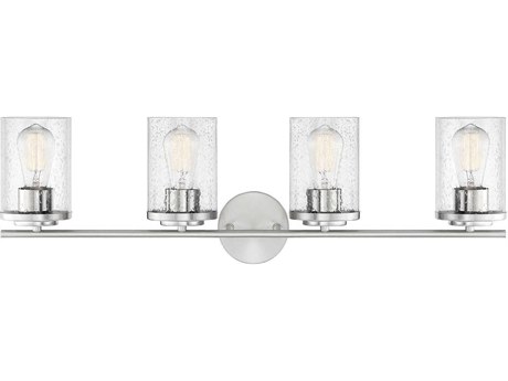 Savoy House Marshall 4-Light Polished Chrome Clear Glass Vanity Light