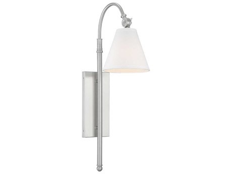 Savoy House Rutland 1-Light Satin Nickel Vanity Light