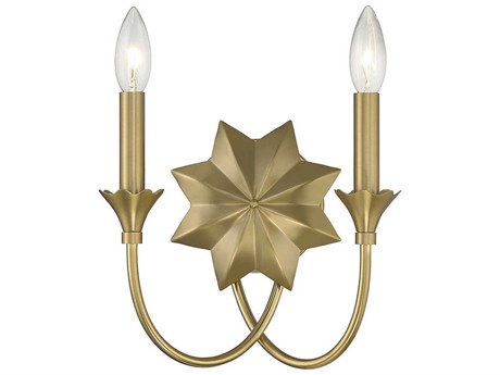 Savoy House Sullivan 2-Light Warm Brass Wall Sconce