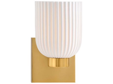 Savoy House Isla Blanca 1-Light Warm Brass Wall Sconce