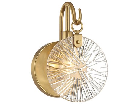 Savoy House Addison 1-Light Warm Brass Vanity Light
