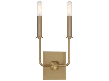 Savoy House Avondale 2-Light Warm Brass Wall Sconce