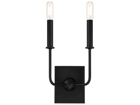 Savoy House Avondale 2-Light Matte Black Wall Sconce