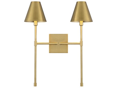 Savoy House Jefferson 2-Light Warm Brass Wall Sconce