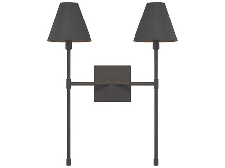 Savoy House Jefferson 2-Light Matte Black Wall Sconce