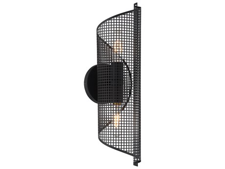 Savoy House Hillbourne 2-Light Matte Black Wall Sconce
