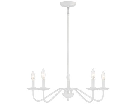 Savoy House Meridian 5-Light Bisque White Chandelier
