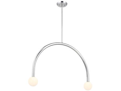 Savoy House Meridian 2-Light Chrome Island Pendant