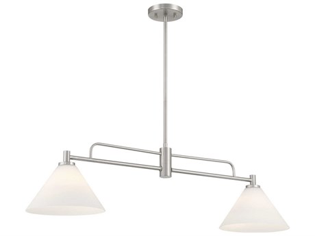 Savoy House Meridian 2-Light Brushed Nickel Island Pendant