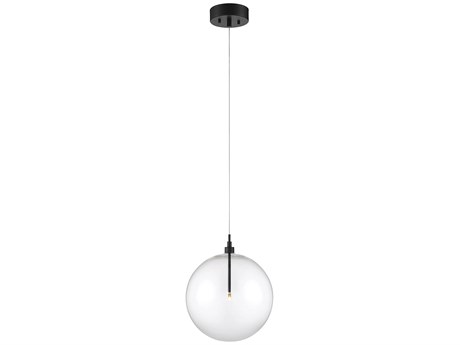 Savoy House Meridian 1-Light Oil Rubbed Bronze Glass LED Globe Pendant