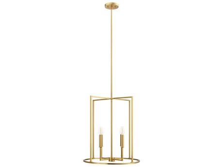 Savoy House Meridian 4-Light Natural Brass Pendant