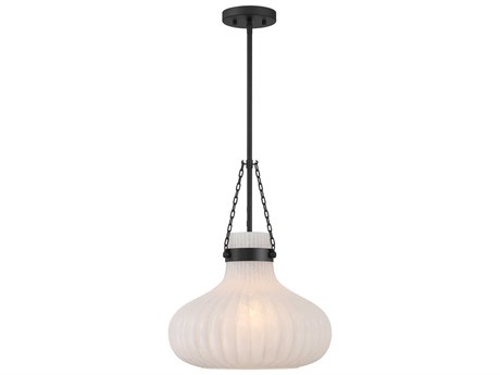 Savoy House Meridian 1-Light Matte Black Pendant