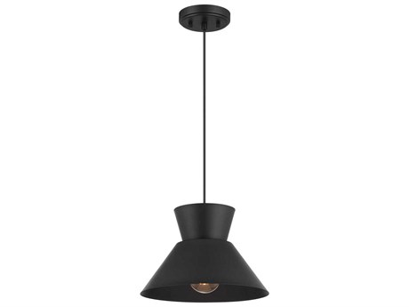 Savoy House Meridian 1-Light Matte Black Mini Pendant