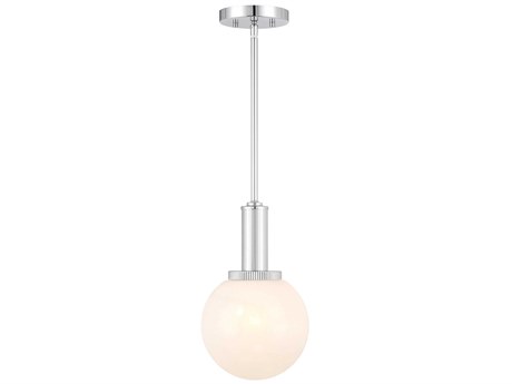 Savoy House Meridian 1-Light Chrome Globe Mini Pendant