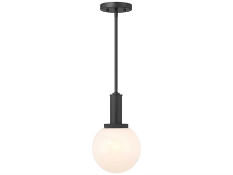 Savoy House Meridian 1-Light Matte Black Globe Mini Pendant