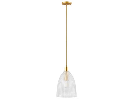 Savoy House Meridian 1-Light Natural Brass Mini Pendant
