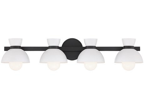 Savoy House Meridian 4-Light Matte Black Vanity Light