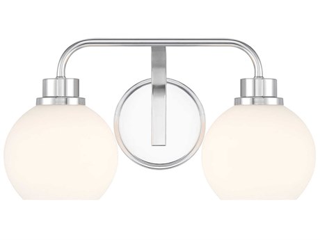 Savoy House Meridian 2-Light Chrome Vanity Light