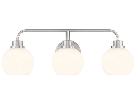 Savoy House Meridian 3-Light Brushed Nickel Vanity Light