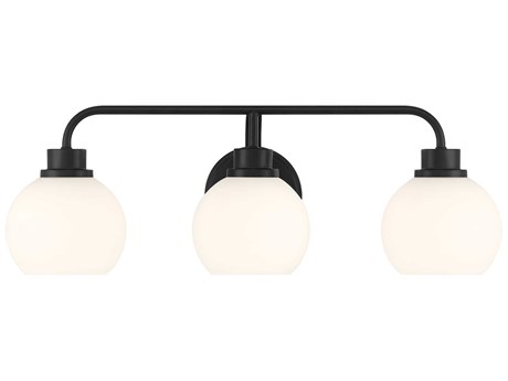Savoy House Meridian 3-Light Matte Black Vanity Light