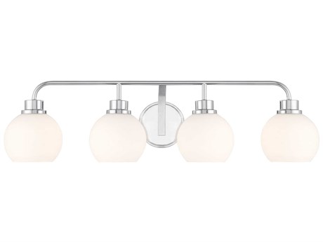 Savoy House Meridian 4-Light Chrome Vanity Light