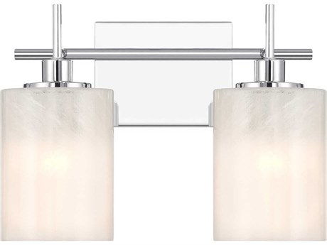 Savoy House Meridian 2-Light Chrome Vanity Light