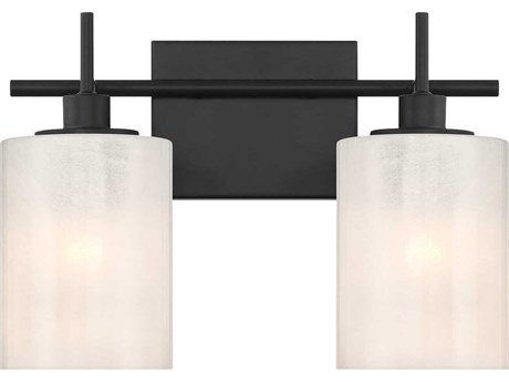 Savoy House Meridian 2-Light Matte Black Vanity Light