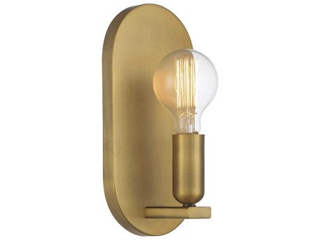 Savoy House Meridian 1-Light Natural Brass Wall Sconce