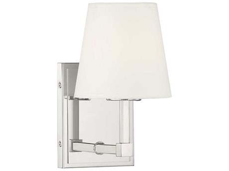 Savoy House Meridian 1-Light Polished Nickel Wall Sconce