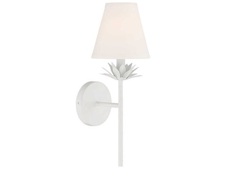 Savoy House Meridian 1-Light White Wall Sconce