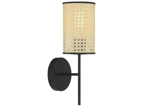 Savoy House Meridian 1-Light Matte Black Wall Sconce