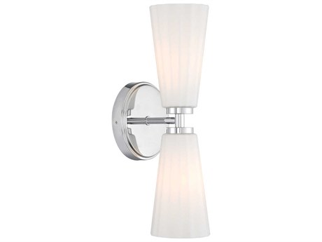 Savoy House Meridian 2-Light Chrome Wall Sconce