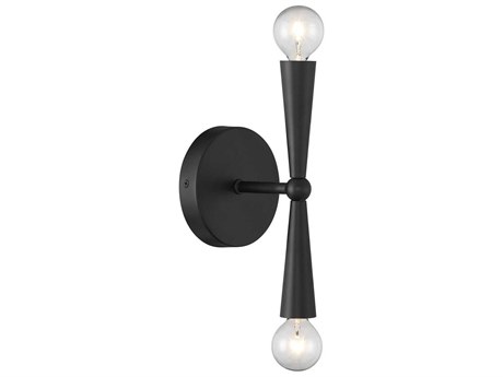 Savoy House Meridian 2-Light Matte Black Wall Sconce
