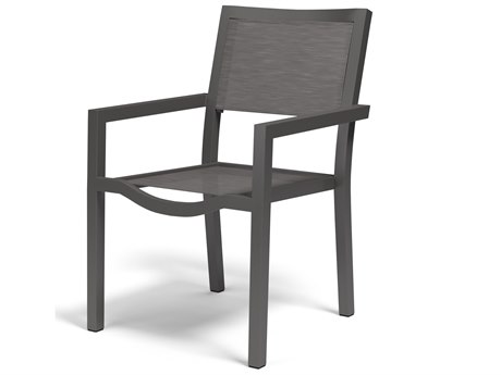 Sunset West Vegas Sling Aluminum Stackable Dining Arm Chair