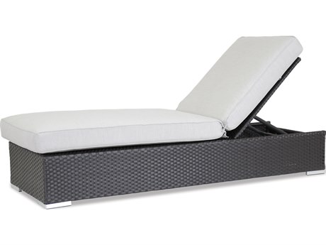 Sunset West Solana Quick Ship Chocolate Brown Wicker Cushion Chaise Lounge 1501 9 40433