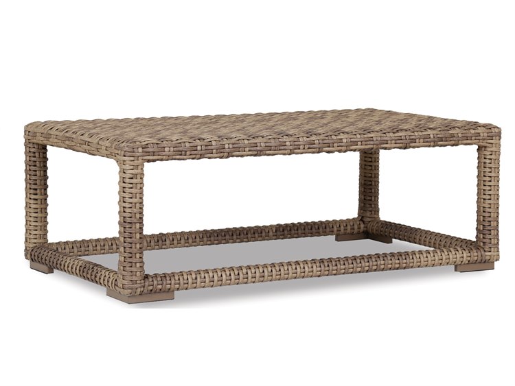Sunset West Havana Wicker Rectangular Patio Coffee Table
