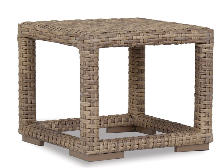Sunset West Havana Wicker 23'' Wide Square End Table