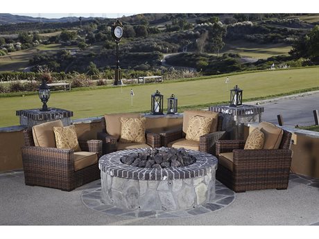 Sunset West Montecito Wicker Cushion Lounge Set