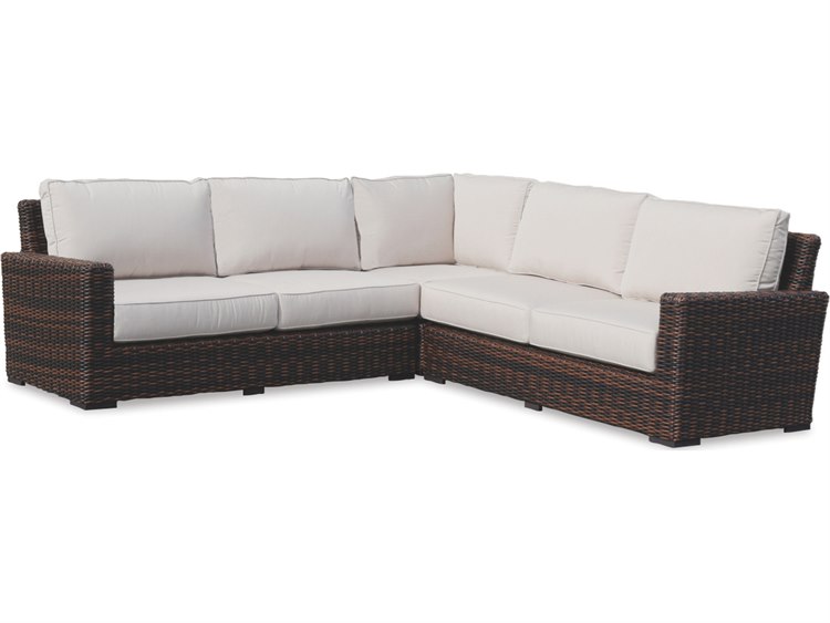 Sunset West Montecito- As Pictured Cognac Wicker Cushion Lounge Set