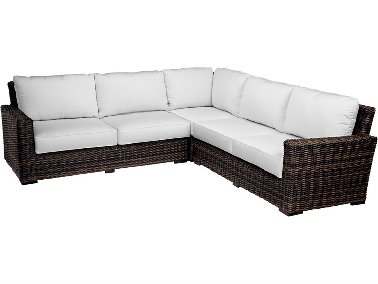 Sunset West Quick Ship Montecito Wicker Cushion Lounge Set