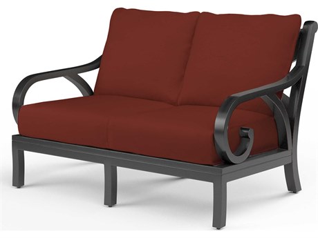 Sunset West Monterey Copper Aluminum Cushion Loveseat