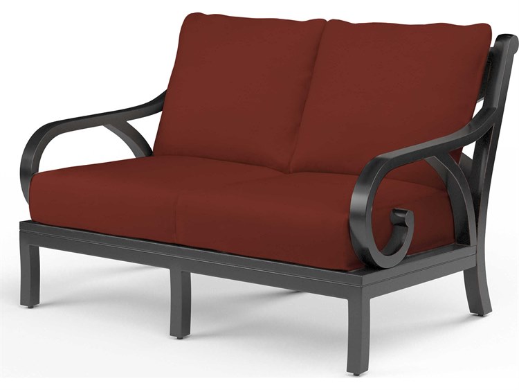 Sunset West Monterey Copper Aluminum Cushion Loveseat