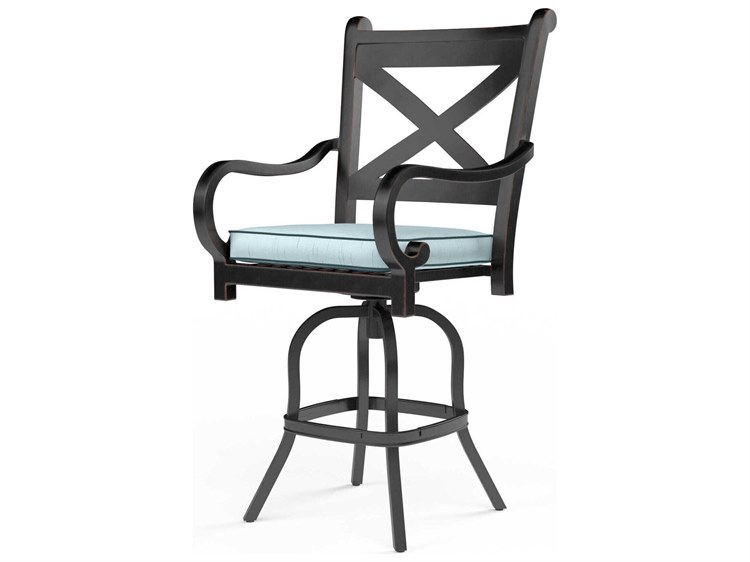 Sunset West Monterey Copper Aluminum Cushion Counter Stool