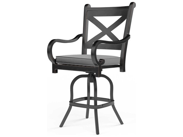 Sunset West Monterey Copper Aluminum Cushion Counter Stool