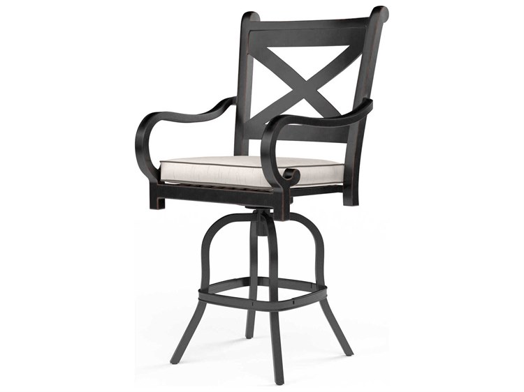 Sunset West Monterey Copper Aluminum Cushion Counter Stool