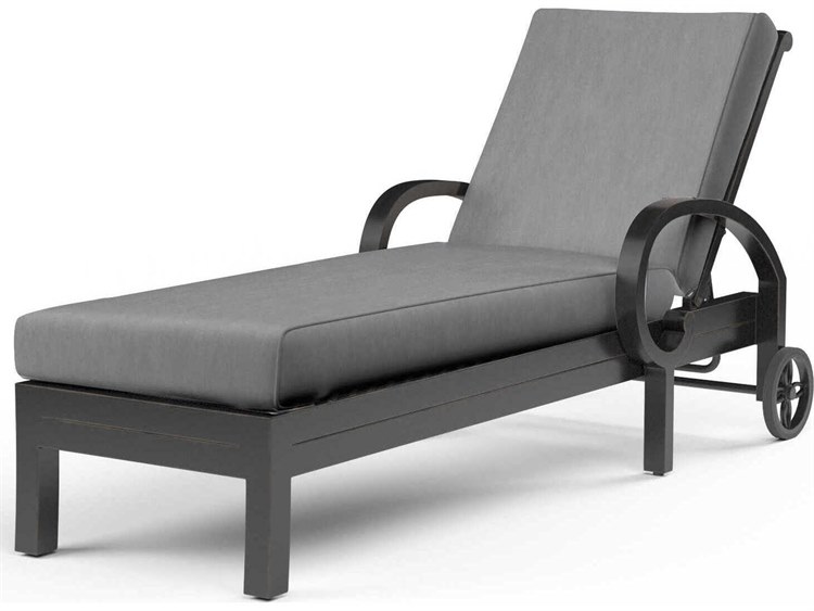 Sunset West Monterey Copper Aluminum Cushion Chaise Lounge