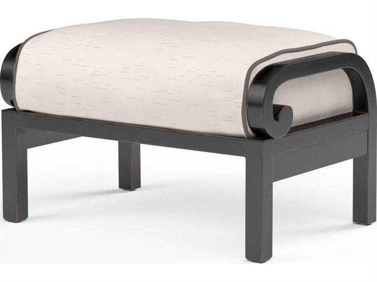 Sunset West Monterey Copper Aluminum Cushion Ottoman