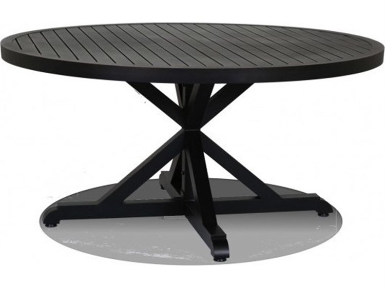 Sunset West Monterey Aluminum 60'' Wide Round Dining Table